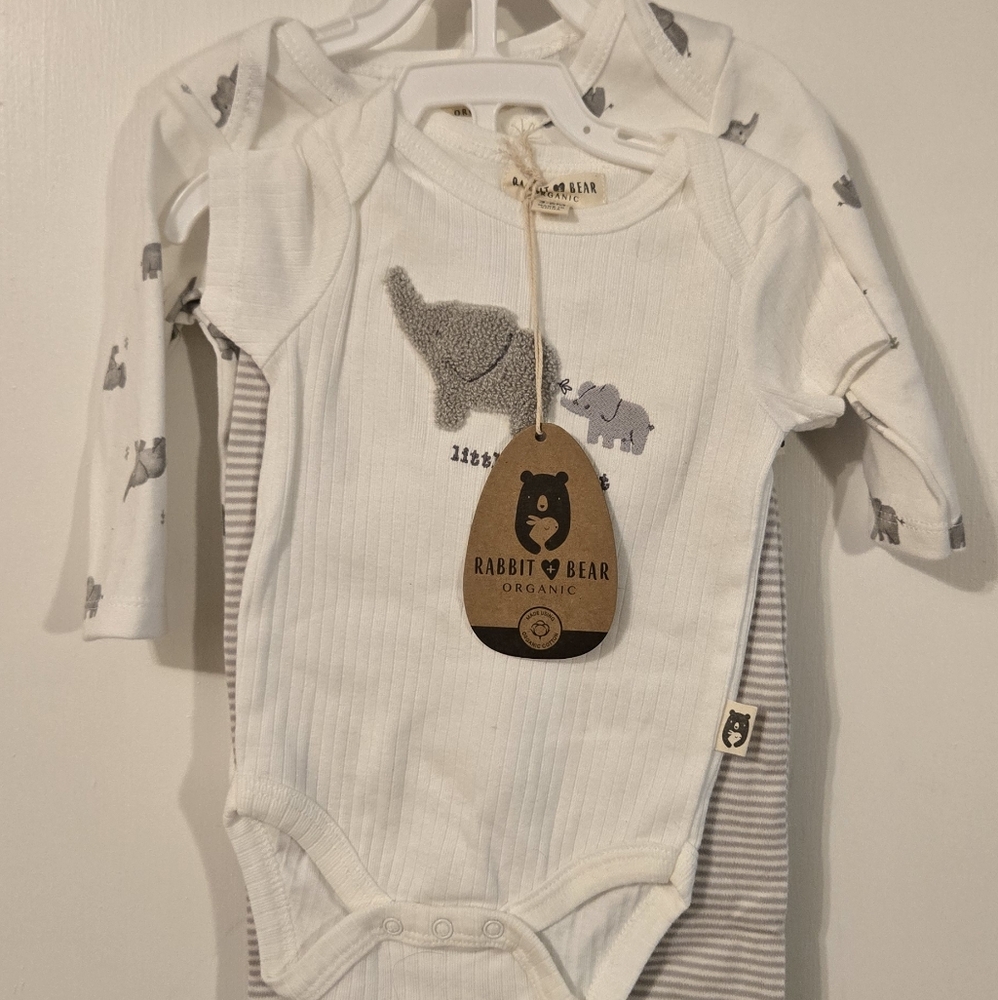 Rabbit Bear Organic Elephant 4 Piece Set